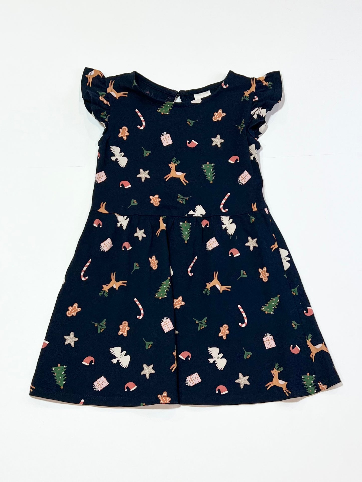 Christmas jersey dress - Size 2