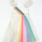 Rainbow tulle dress - Size 2