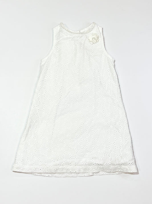 White cutwork dress - Size 2-3