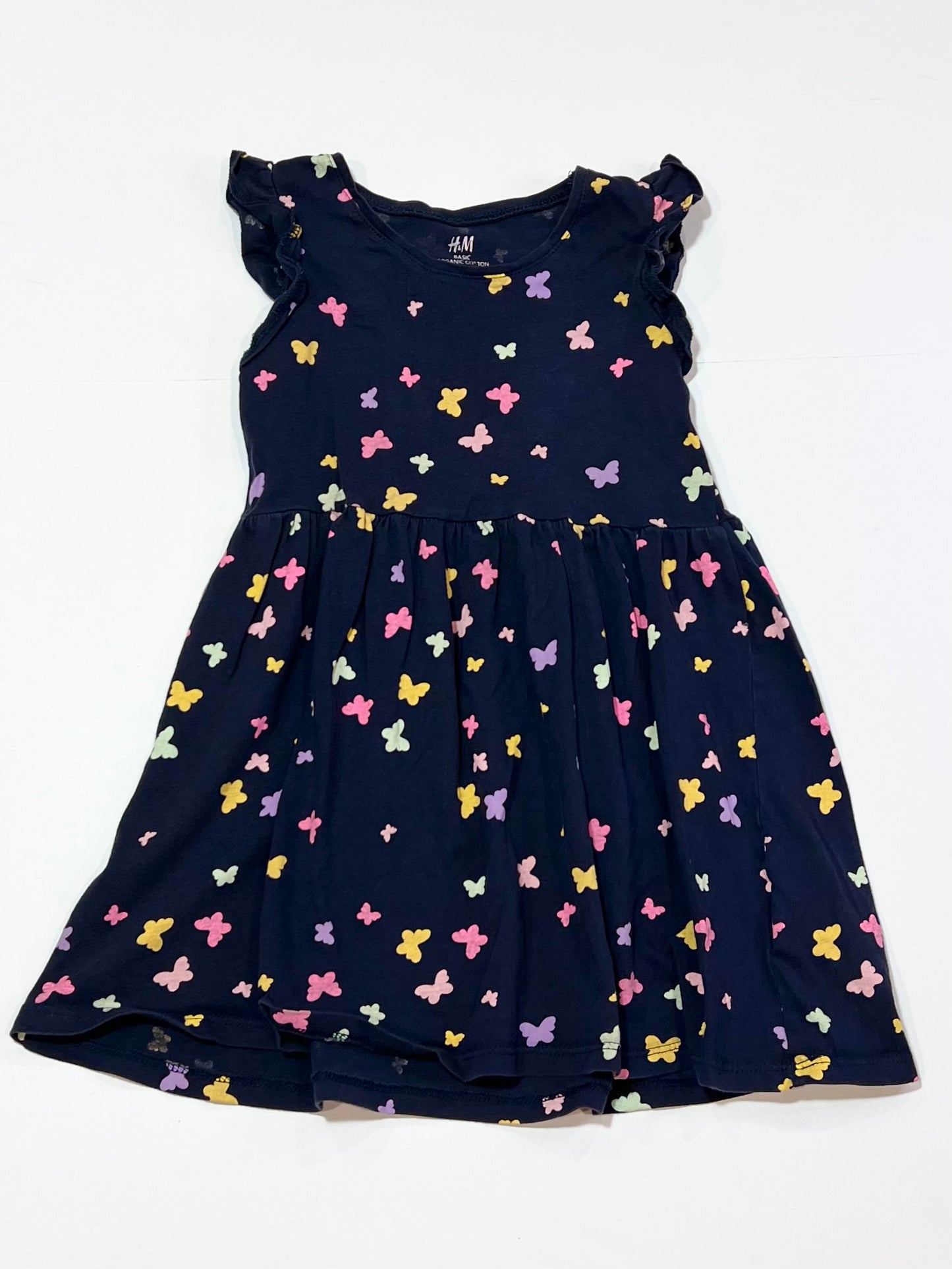 Butterflies jersey dress - Size 2-4
