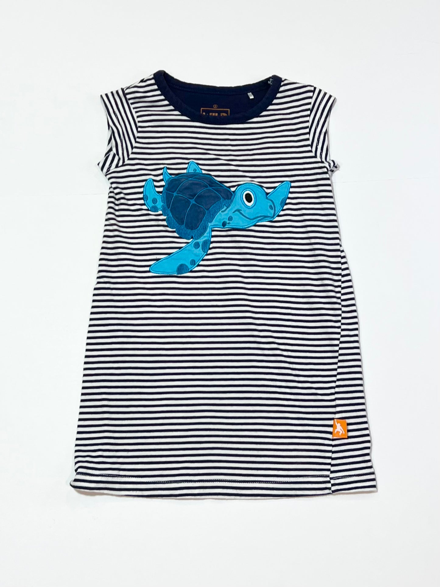 Striped turtle dress - Size 2