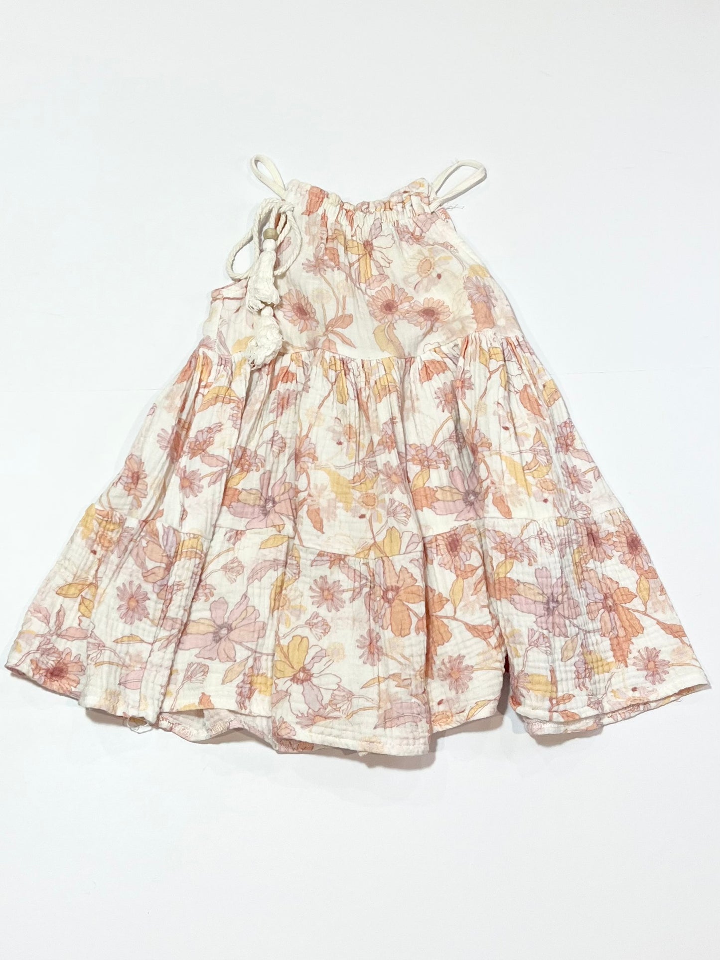 Floral muslin dress - Size 2