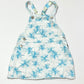 Blue palms pinafore - Size 2