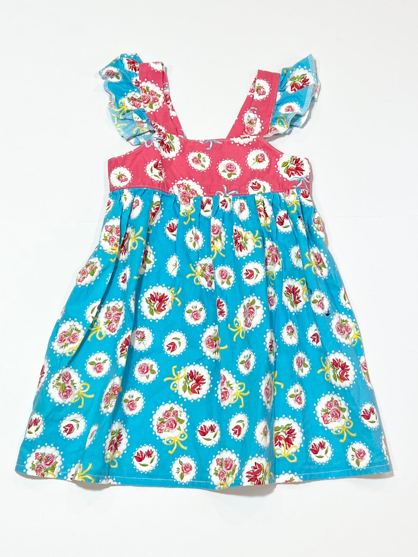 Ruffle roses dress - Size 2-3