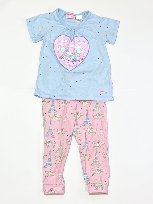 Paris pooch pyjamas - Size 1