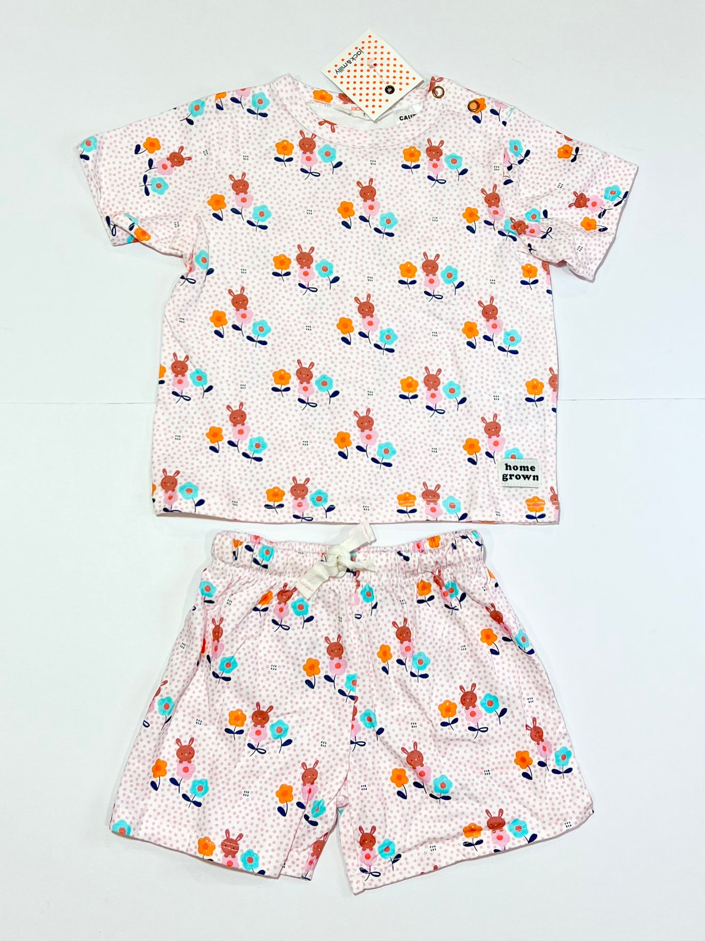 Spotty bunny pyjamas brand new - Size 1