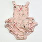 Christmas deer ruffle romper - Size 1