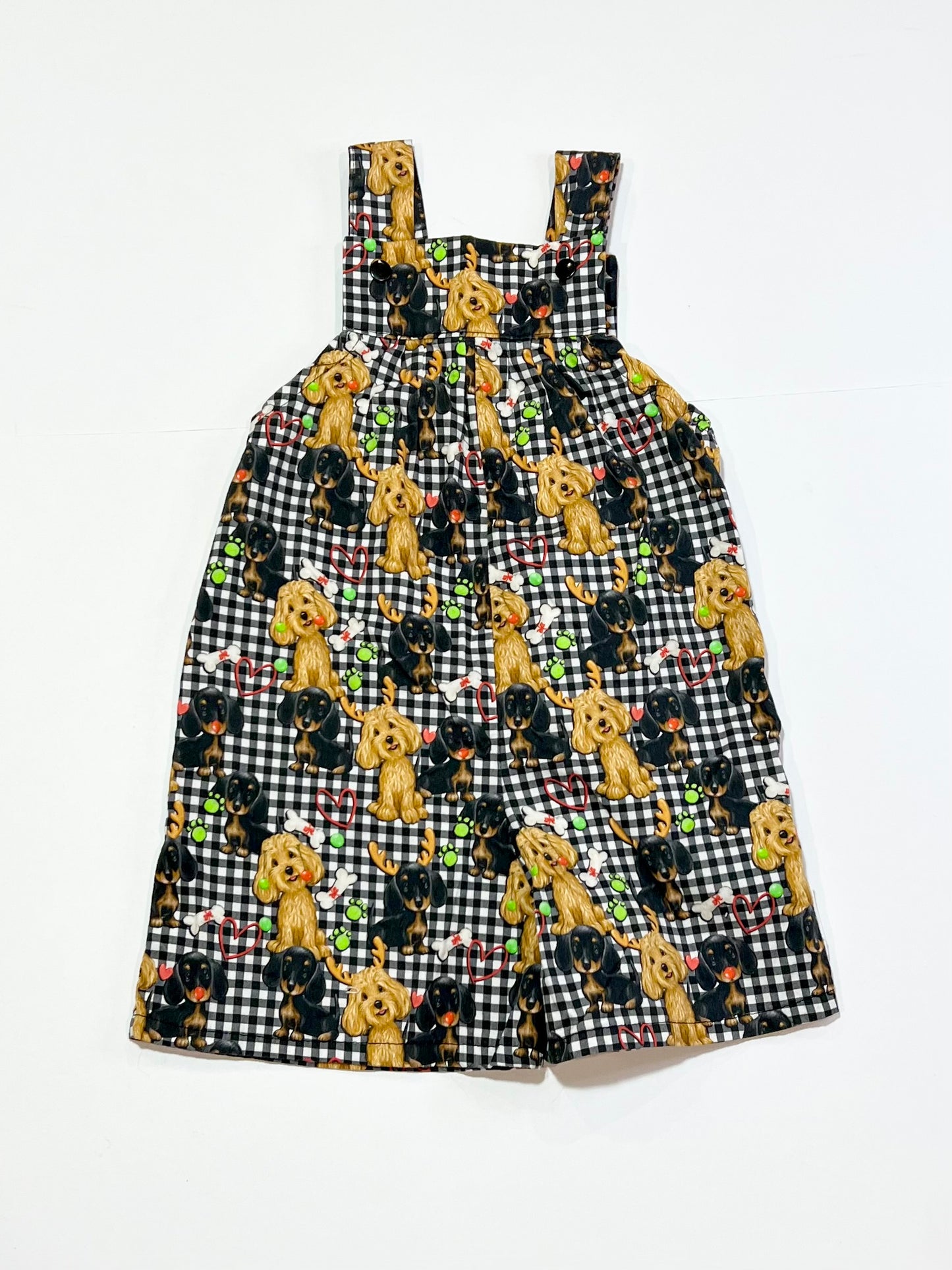 Christmas puppies romper - Size 1