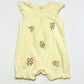 Yellow embroidered romper - Size 1