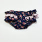 Floral ruffled nappy cover - Size 1