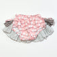 Birds ruffled nappy cover - Size 1