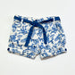 Blue floral shorts - Size 1