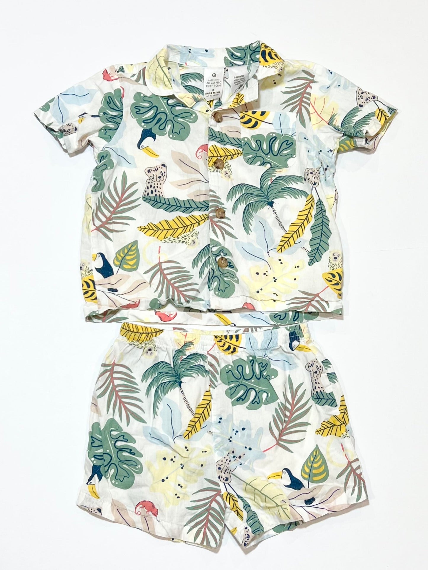 Jungle print pyjamas - Size 2