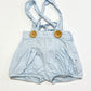 Blue suspender shorts - Size 1
