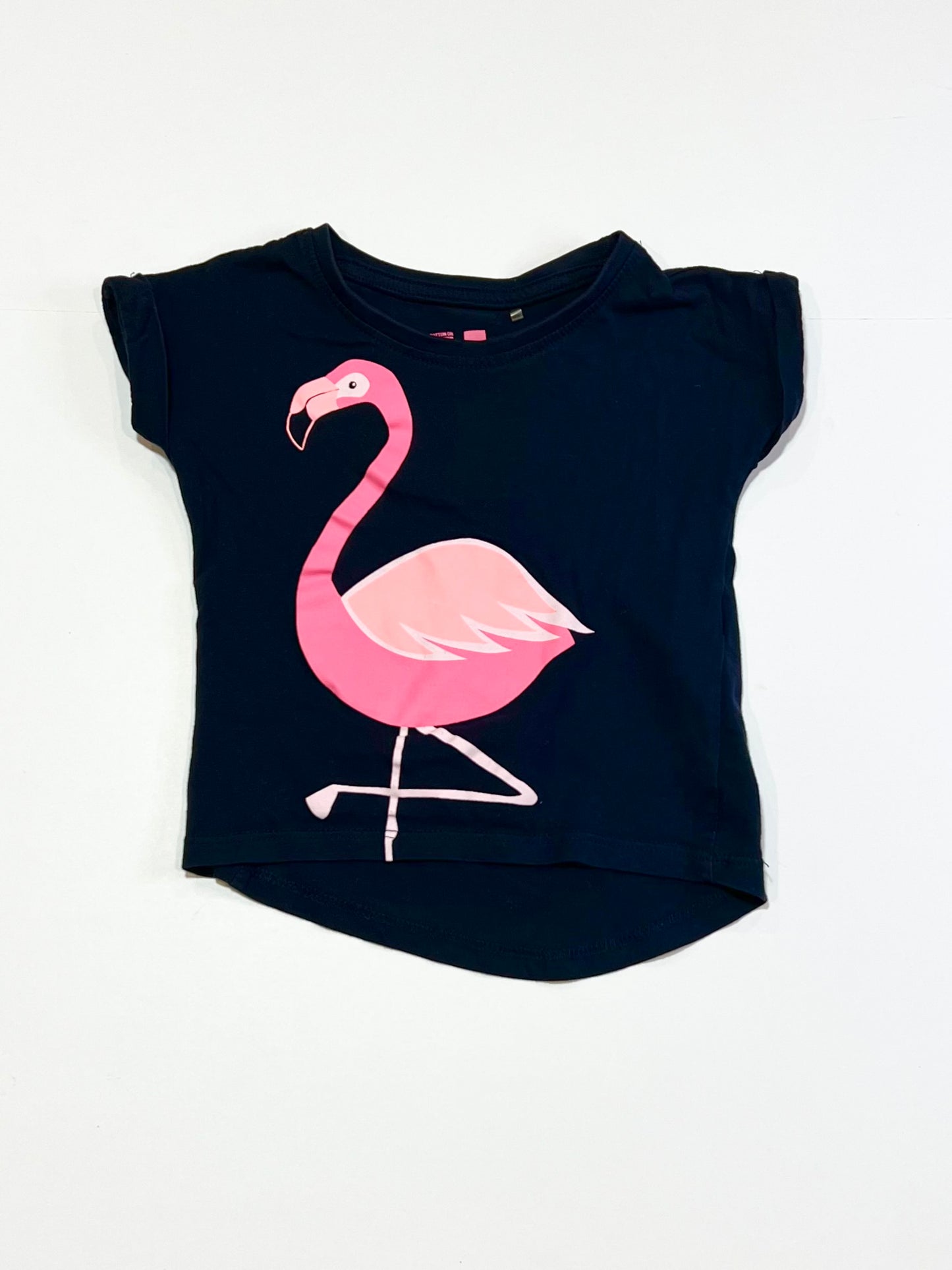 Navy flamingo tee - Size 1