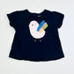Navy bird tee - Size 1