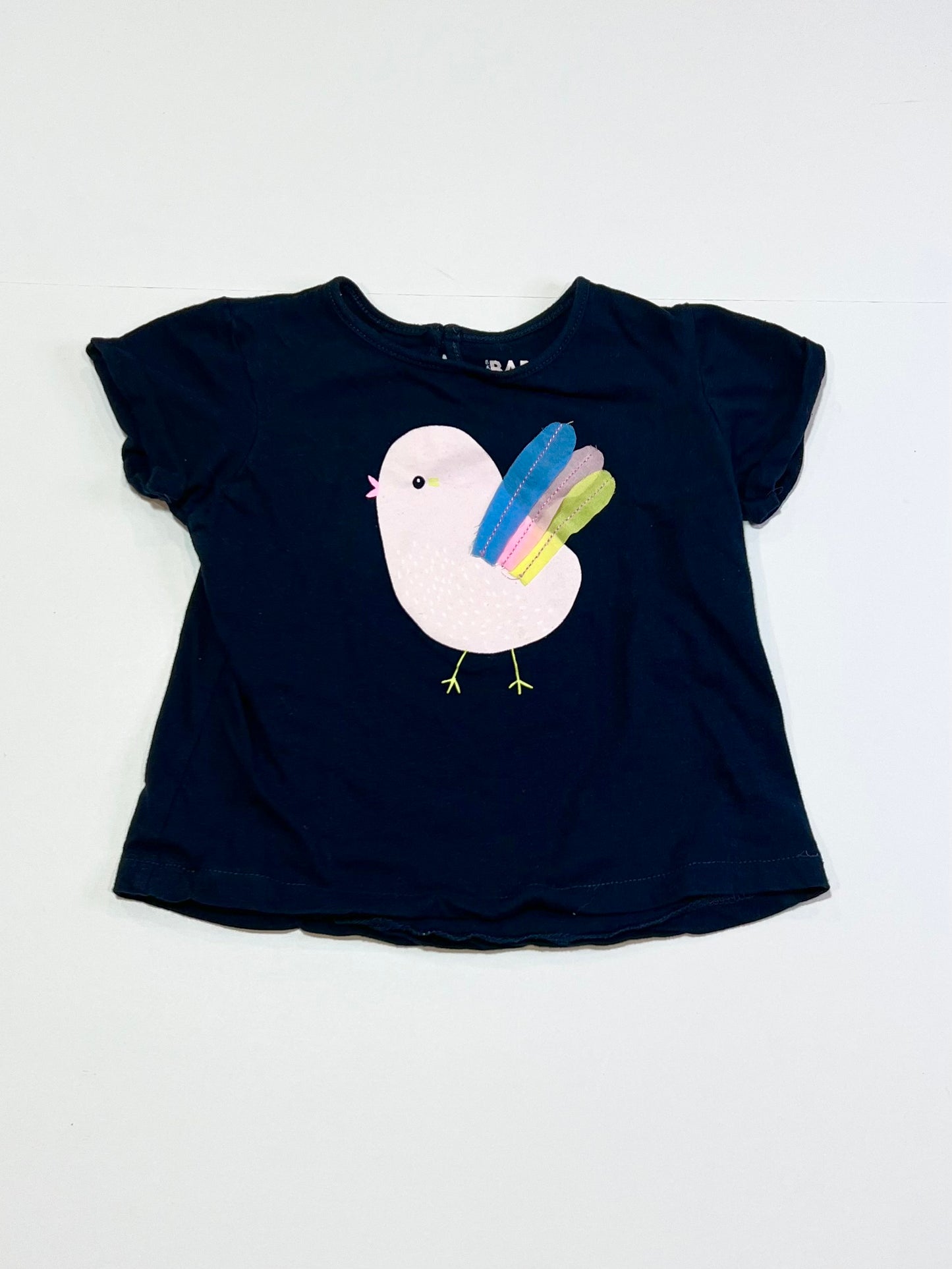 Navy bird tee - Size 1