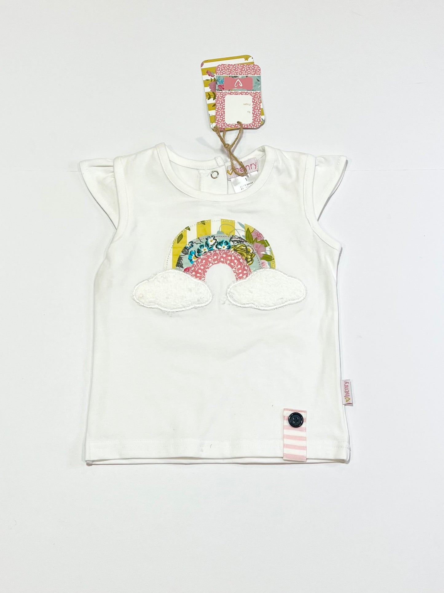 White rainbow tank brand new - Size 1