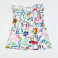 Animals ruffle tank - Size 1