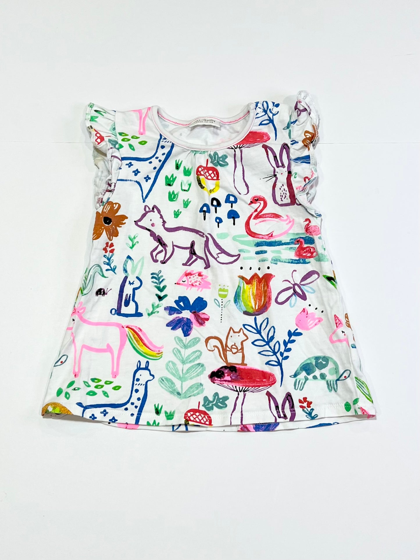 Animals ruffle tank - Size 1