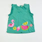 Green flamingo ruffle tank - Size 1