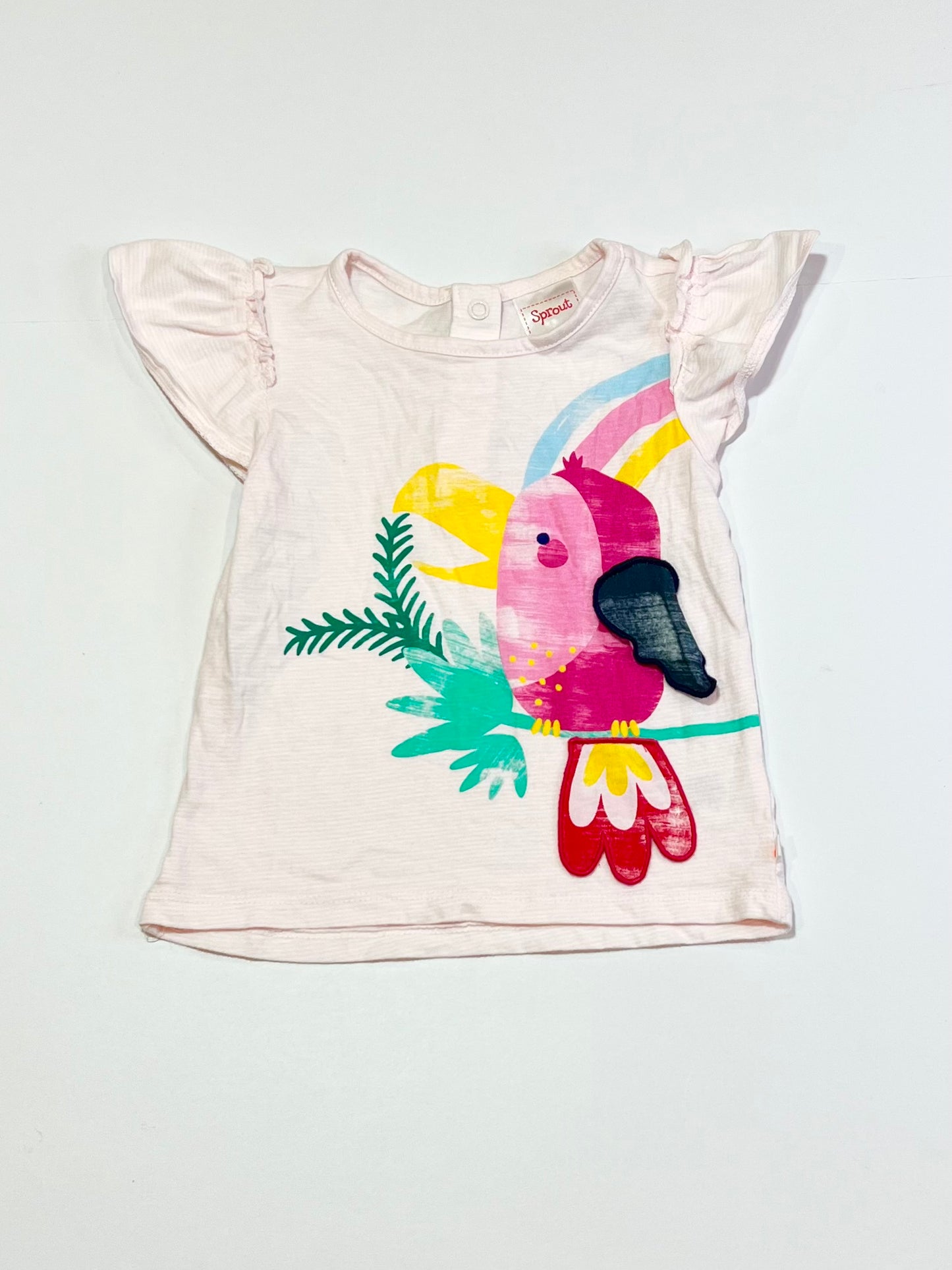 Pink toucan tee - Size 1