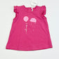 Pink ruffle tee brand new - Size 1