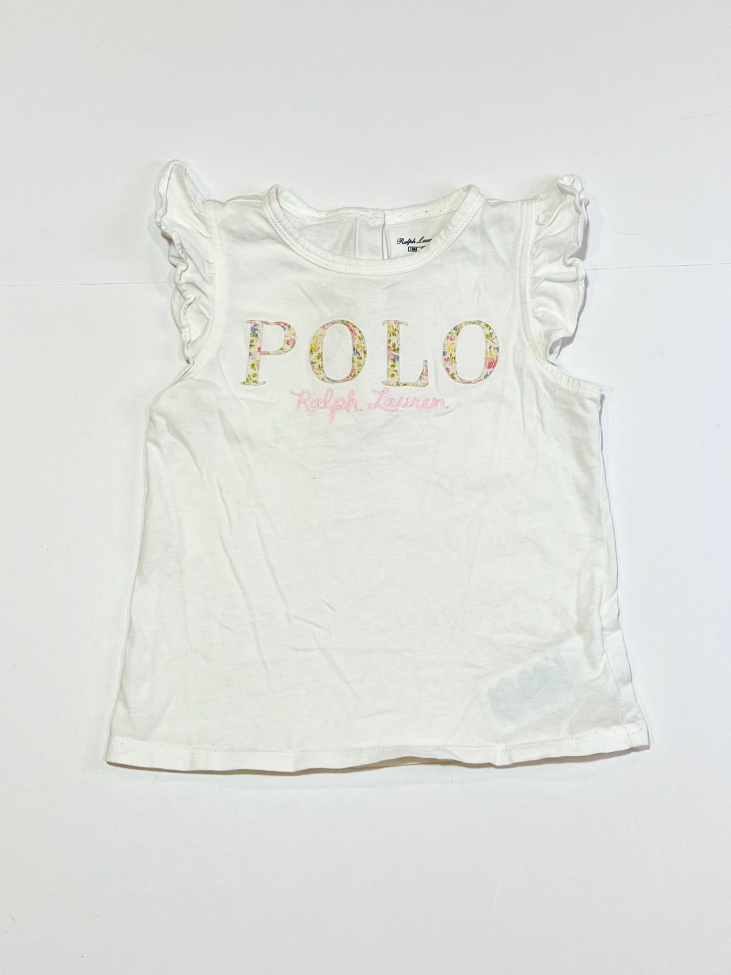 White ruffle tank - Size 1