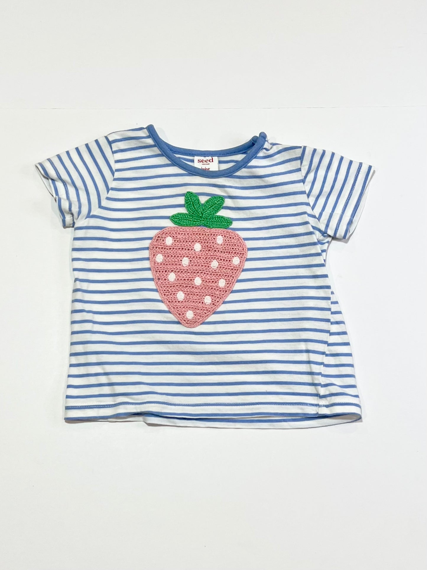 Striped strawberry tee - Size 1