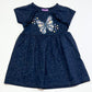 Navy butterfly jersey dress - Size 1-2 years