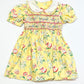 Floral smocked dress - Size 1