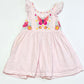 Pink embroidered dress - Size 1