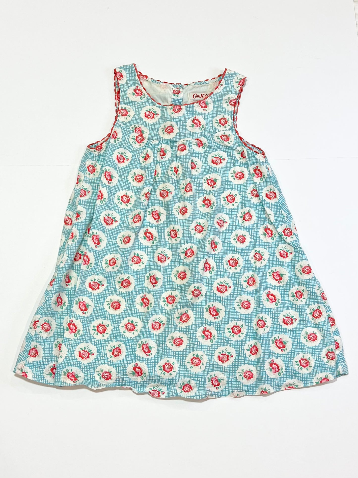 Blue roses dress - Size 1-2