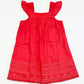 Red embroidered dress - Size 1