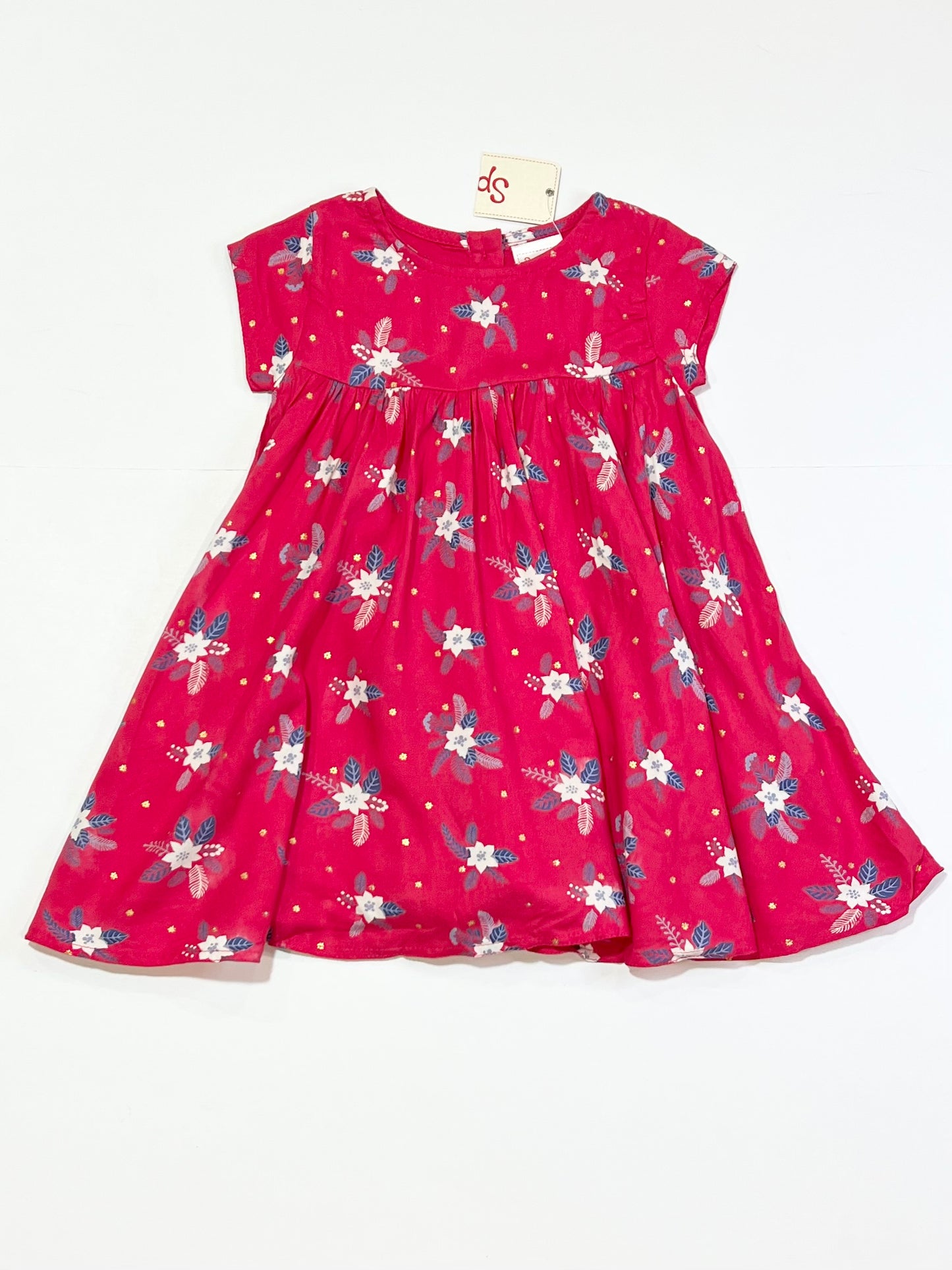 Pink floral dress brand new - Size 0
