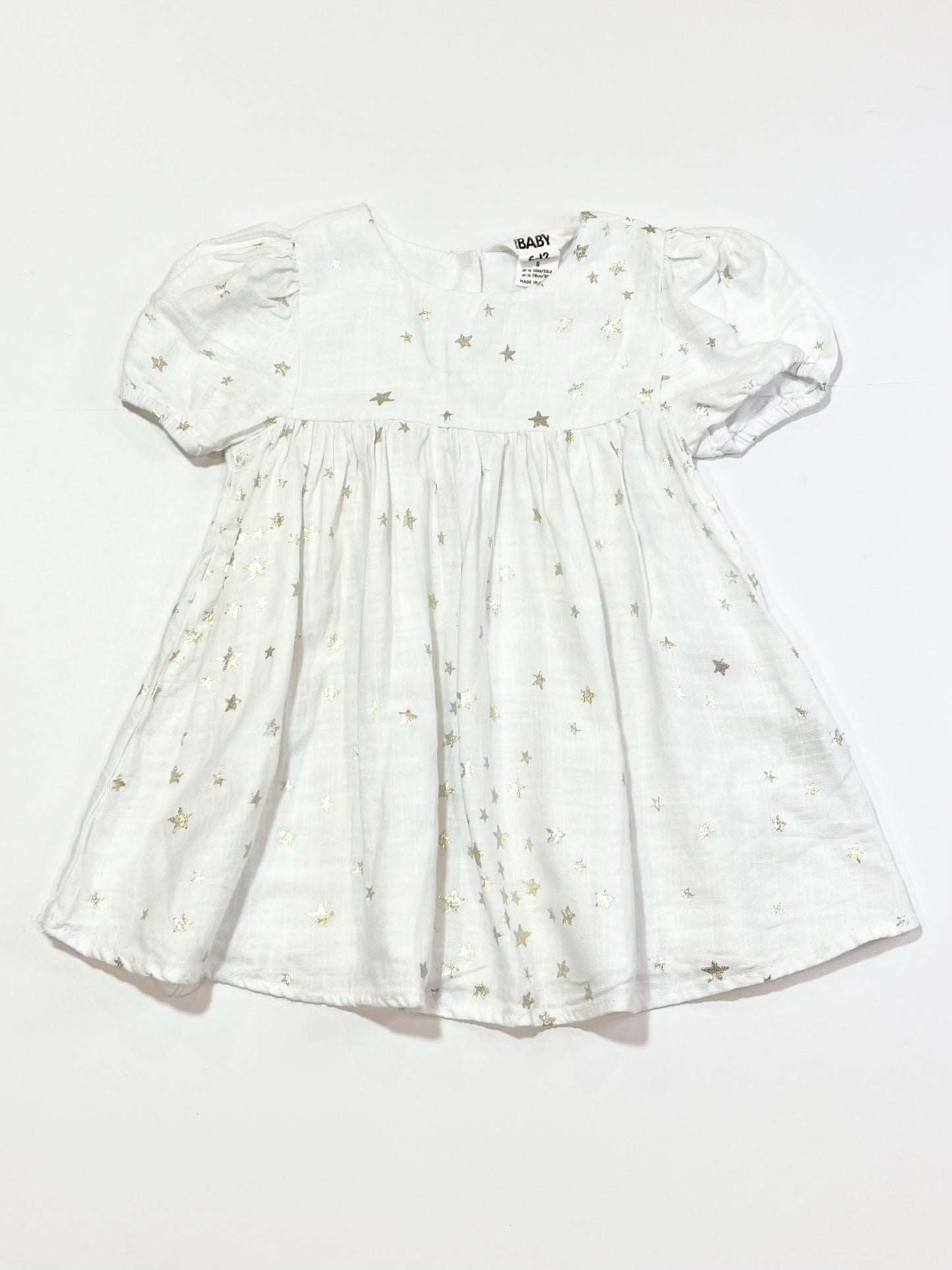 Woven white stars dress - Size 0