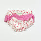 Roses ruffle nappy cover - Size 00