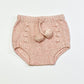 Pink knit nappy pants - Size 0