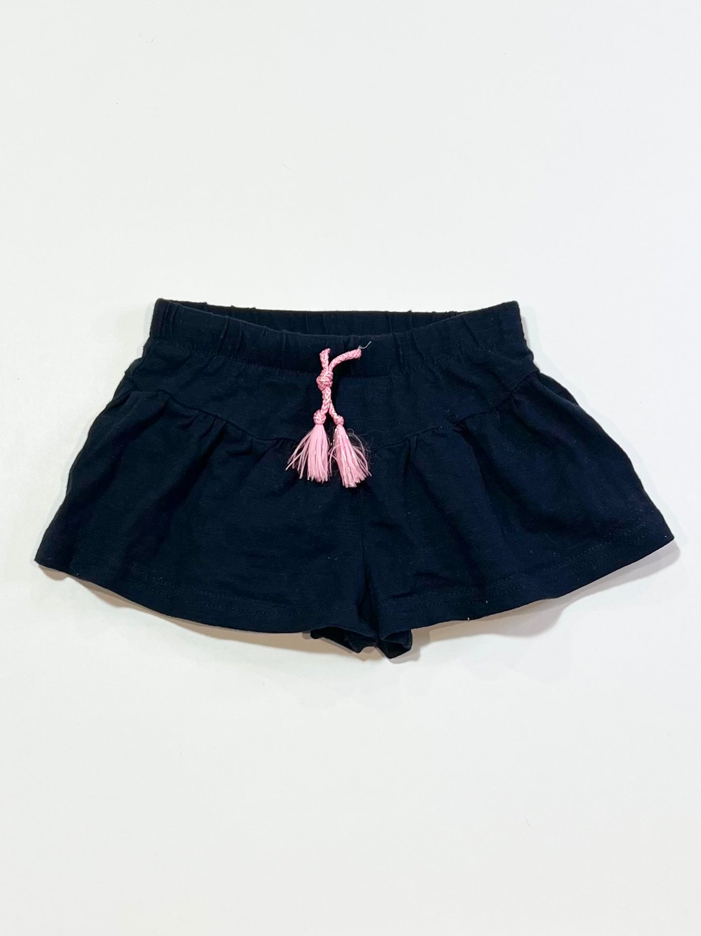 Navy jersey shorts - Size 0