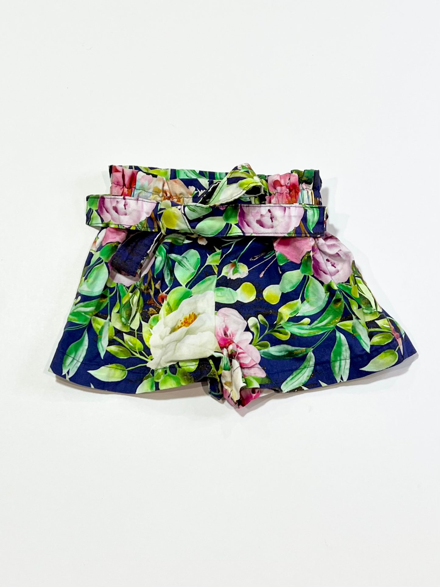 Blue floral shorts - Size 0