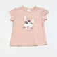 Pink bunny tee - Size 0