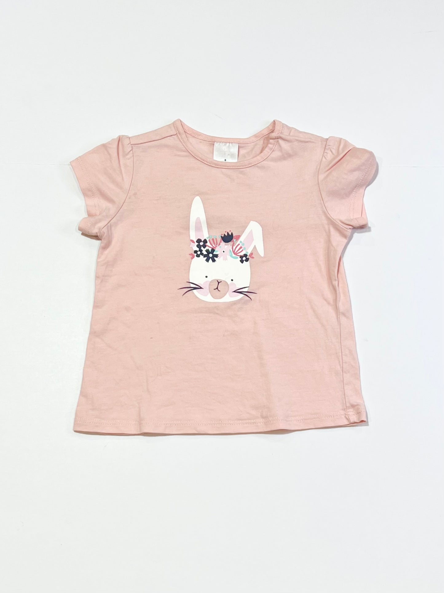 Pink bunny tee - Size 0