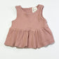 Ribbed peplum top - Size 0
