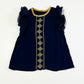 Navy embroidered top - Size 6-9 months