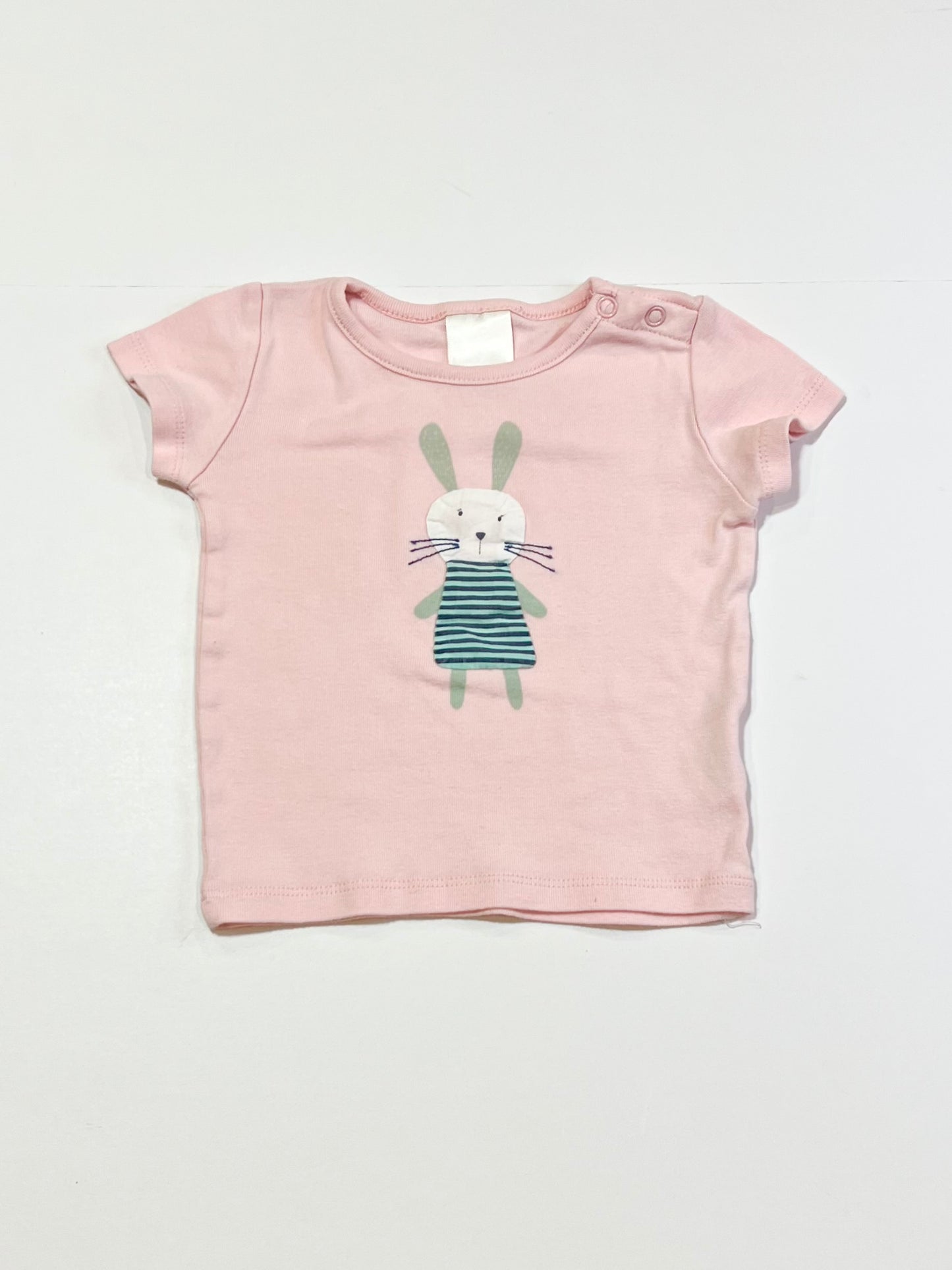 Pink bunny tee - Size 0