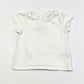 White ruffle collared tee - Size 6-9 months