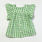 Gingham flutter top - Size 0