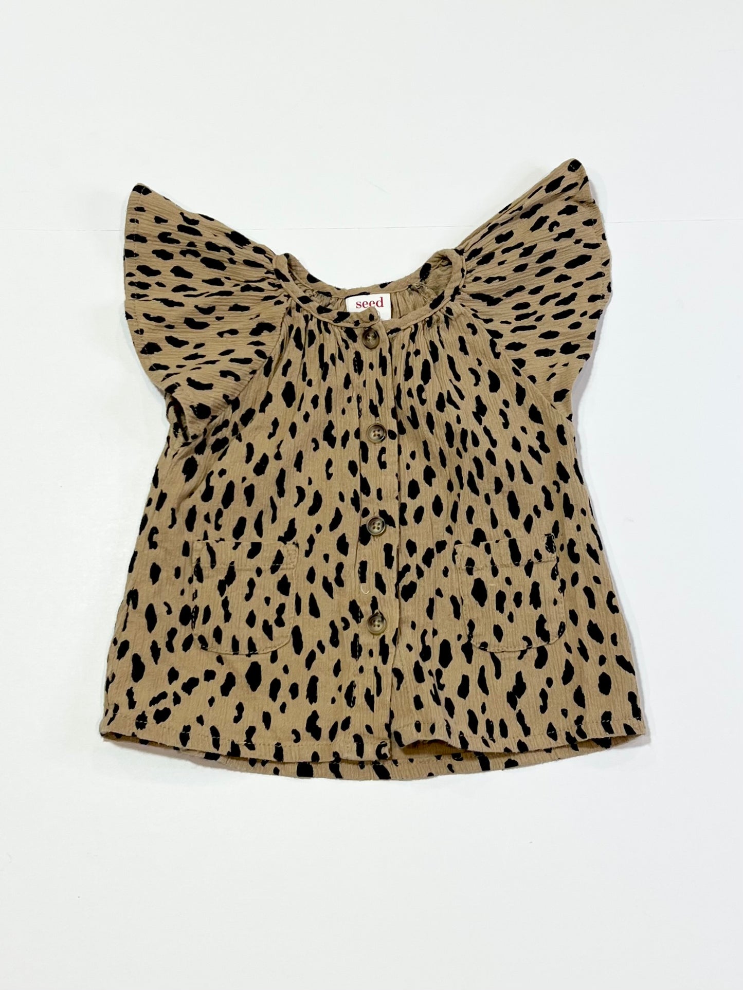 Animal print top - Size 0