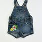 Denim embroidered overalls - Size 0
