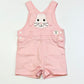Pink bunny overalls - Size 0